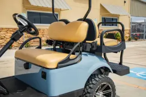 Used 2019 E Z GO Freedom TXT Cadet Grey Golf Cart (2)