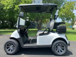 Used White 2020 E Z GO Fleet RXV ELiTE Golf Cart (1)