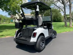 Used White 2020 E Z GO Fleet RXV ELiTE Golf Cart (2)