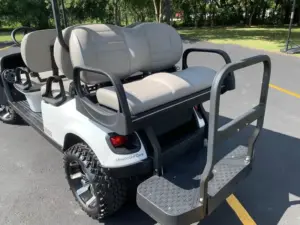 Used White 2021 E Z GO Express L6 Gas EFI Golf Cart (5)