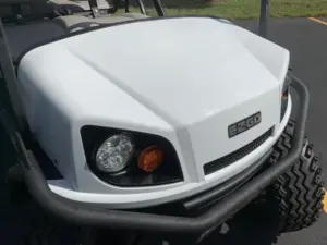 Used White 2021 E Z GO Express L6 Gas EFI Golf Cart (6)