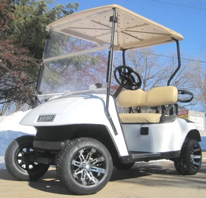 2014 Pearl White E z Go 36V Electric Golf Cart