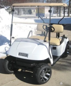 2014 Pearl White E z Go 36V Electric Golf Cart2