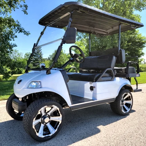 2024 Evolution 48v Lithium Electric Golf Cart with Custom Rims & Flip Seat