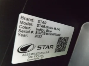 2023 Star EV SIRIUS 2+2 XPR Golf Cart20