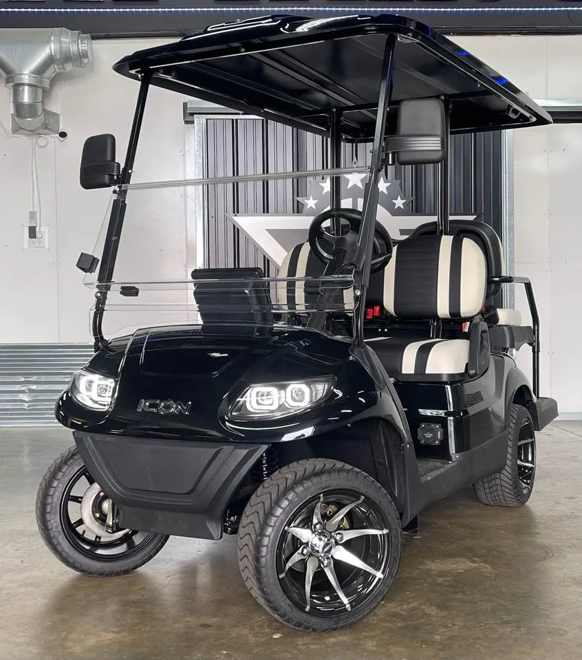 Black 2024 Icon EV I40 Golf Cart