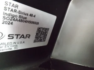 Black 2024 Star EV SIRIUS 4 Forward Lithium Golf Cart22