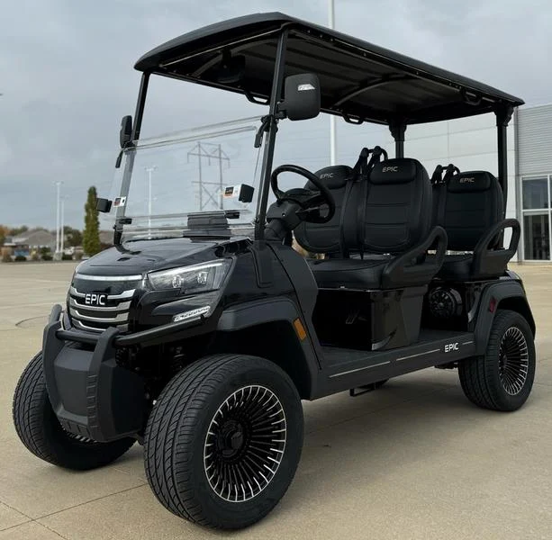 Black 2025 Epic E40FX Golf Cart