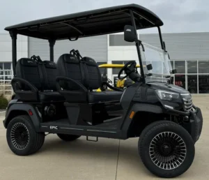 Black 2025 Epic E40FX Golf Cart3