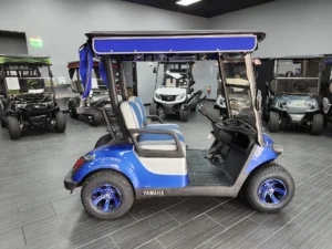 Blue 2021 Yamaha Drive 2 QuieTech EFI Golf Cart1