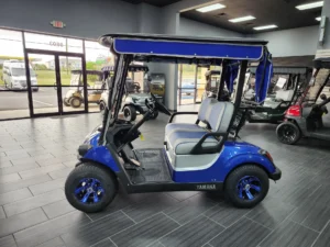 Blue 2021 Yamaha Drive 2 QuieTech EFI Golf Cart3