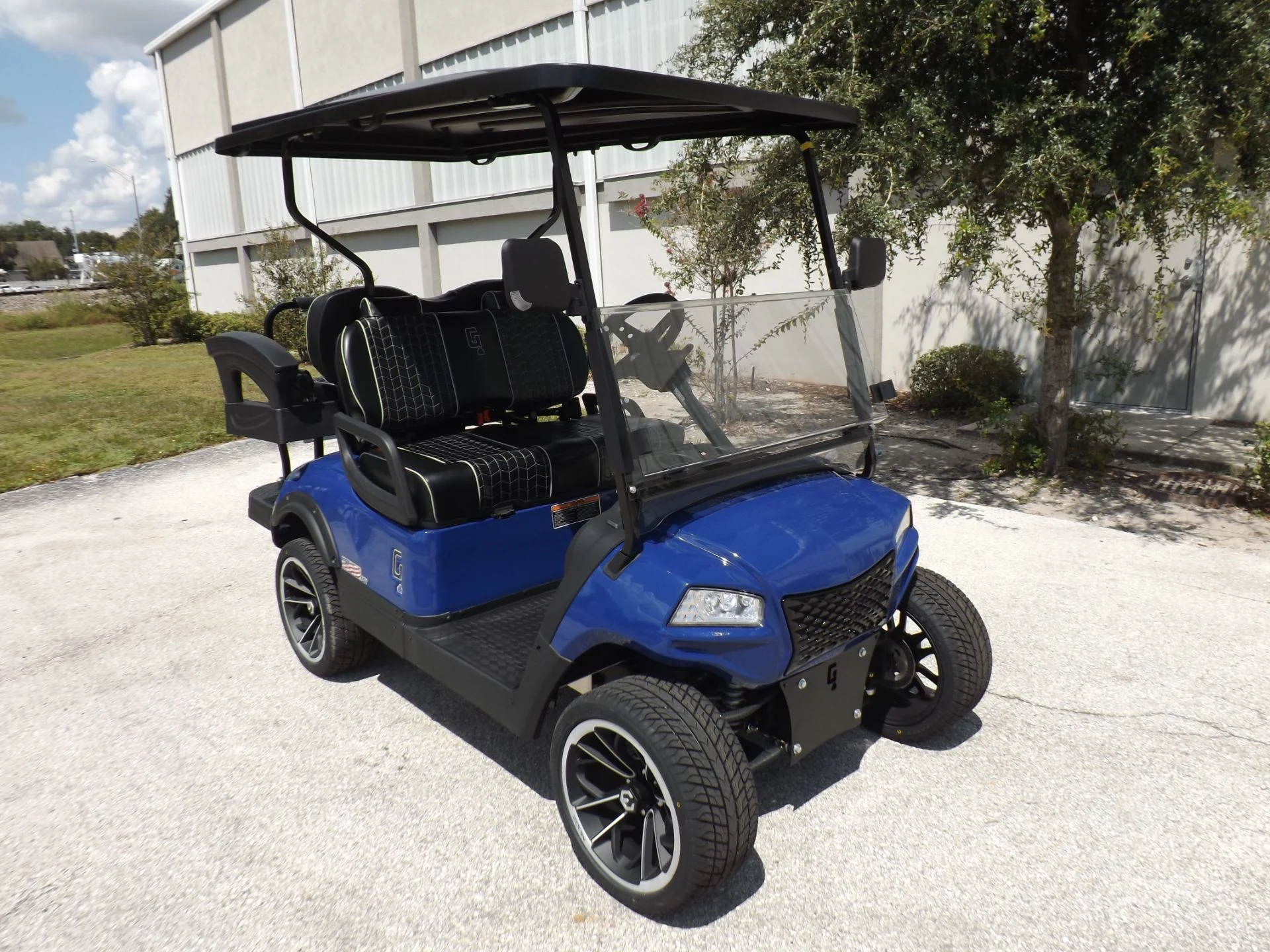 Blue 2023 HONOR LSV 2+2 G1 Lifted Lithium Golf Cart