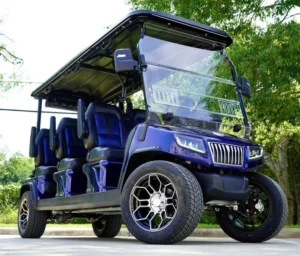 Blue 2024 EVolution D5 Ranger 6 Golf Cart1