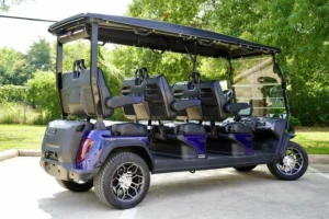 Blue 2024 EVolution D5 Ranger 6 Golf Cart6