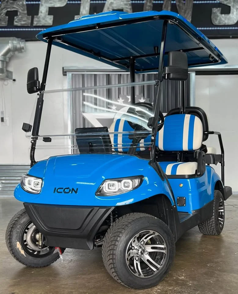 Blue 2024 Icon EV I40 Golf Cart for Sale