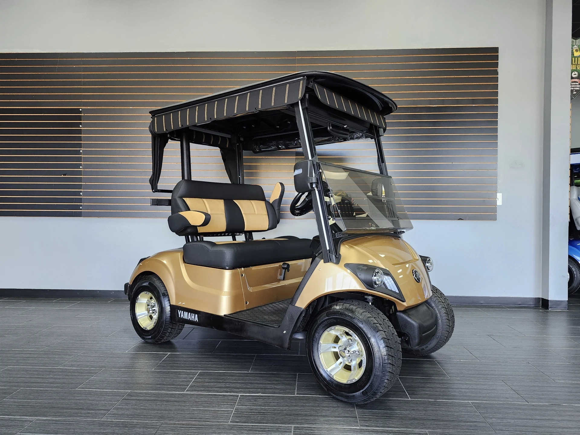 Gold 2021 Yamaha Drive 2 QuieTech EFI Golf Cart