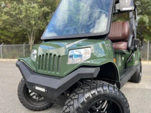 Green 2023 Tomberlin E4 Ghosthawk Defender Golf Cart1