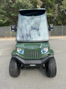 Green 2023 Tomberlin E4 Ghosthawk Defender Golf Cart2