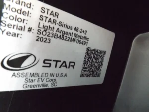 Light Metallic 2023 Star EV SIRIUS 2+2 Golf Cart21