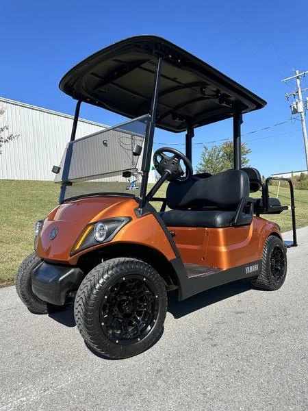 Orange 2020 Yamaha Golf Car Drive2 EFI QUIETECH GAS