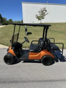 Orange 2020 Yamaha Golf Car Drive2 EFI QUIETECH GAS1