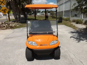 Orange 2022 Advanced EV AEV 2 Golf Cart1