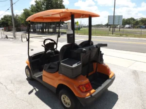 Orange 2022 Advanced EV AEV 2 Golf Cart4