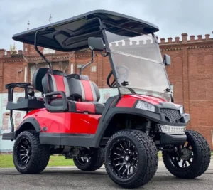 Red 2022 Alpha EV 2+2 Sport Golf Cart1