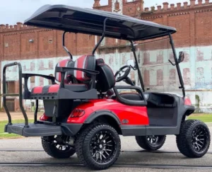 Red 2022 Alpha EV 2+2 Sport Golf Cart2