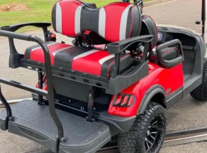 Red 2022 Alpha EV 2+2 Sport Golf Cart5