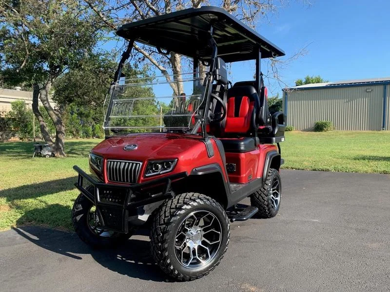 Red 2024 EVolution D5 Maverick 2+2 Golf Cart