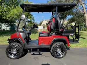 Red 2024 EVolution D5 Maverick 2+2 Golf Cart2