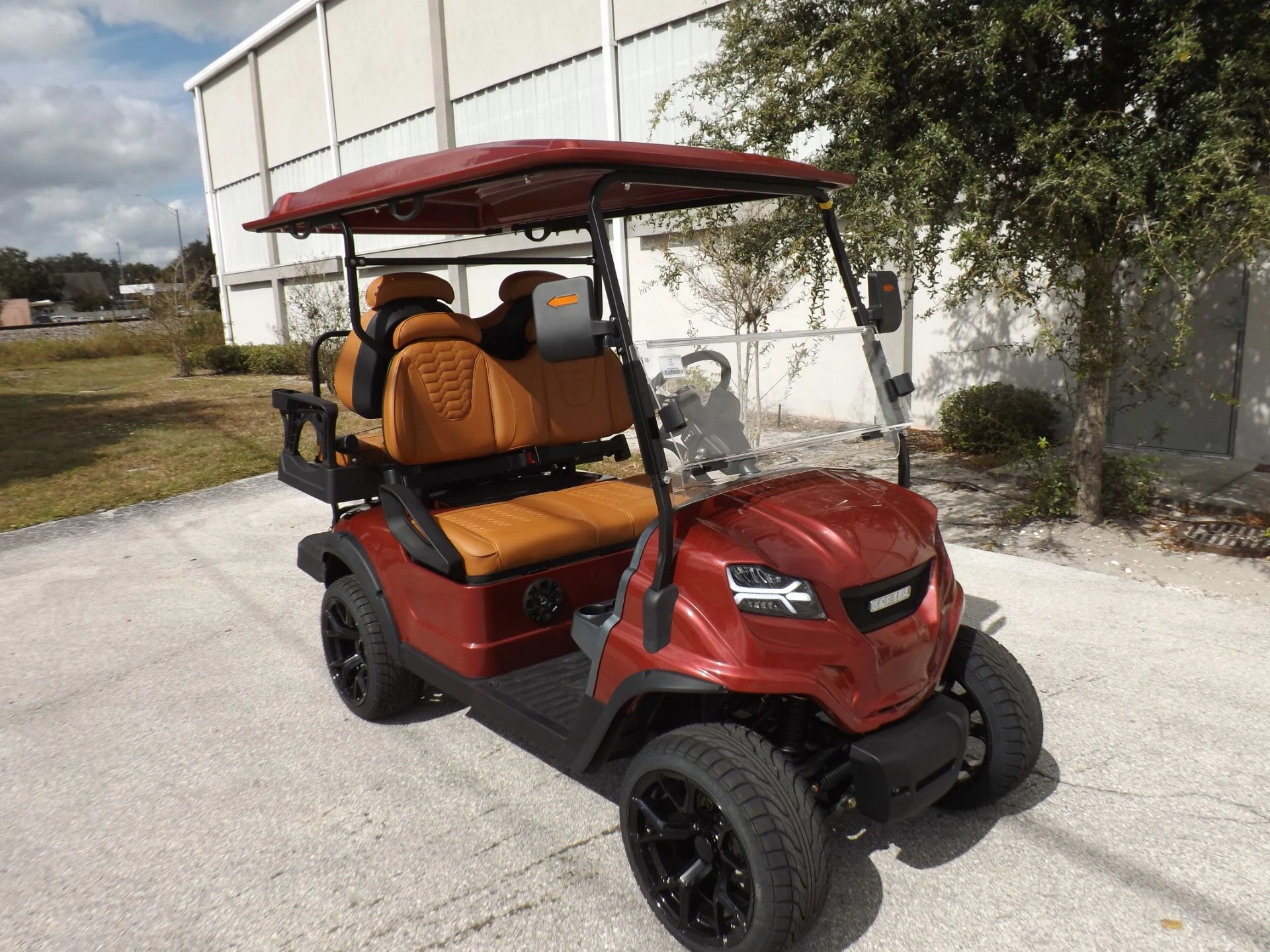 Red 2024 GORILLA G4 LI 4 Pass Lithium Golf Cart