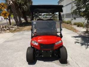 Red 2024 HONOR LSV 2+2 G1 Lifted Lithium Golf Cart1