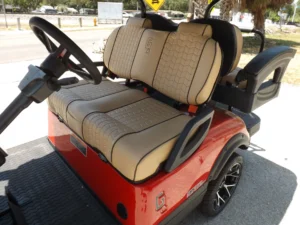 Red 2024 HONOR LSV 2+2 G1 Lifted Lithium Golf Cart16