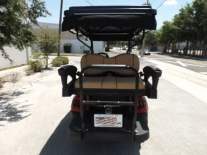 Red 2024 HONOR LSV 2+2 G1 Lifted Lithium Golf Cart3