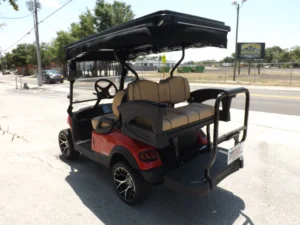 Red 2024 HONOR LSV 2+2 G1 Lifted Lithium Golf Cart4