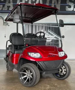 Red 2024 Icon EV I40 Golf Cart1