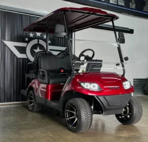 Red 2024 Icon EV I40 Golf Cart3