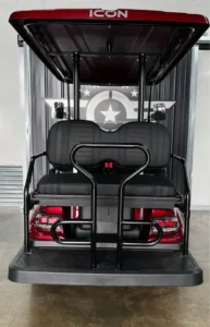 Red 2024 Icon EV I40 Golf Cart6