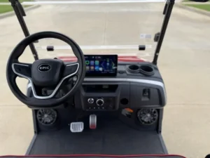 Red 2025 Epic E40FX Golf Cart8