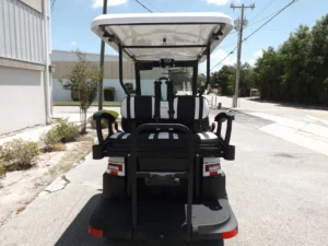 White 2022 Bintelli BEYOND 4P Lifted Golf Cart3