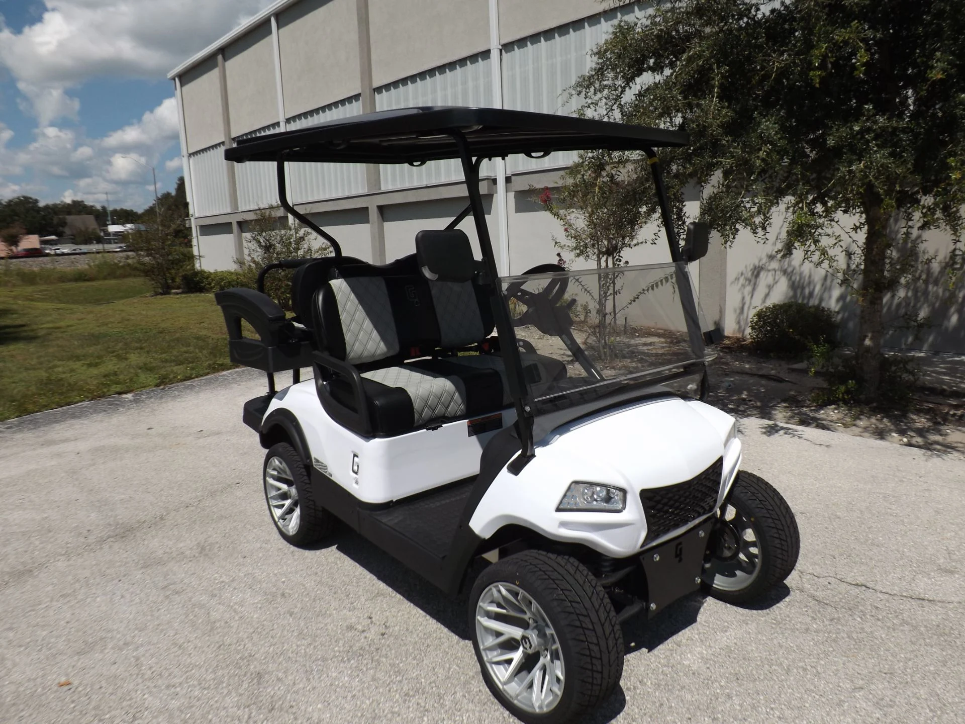 White 2023 HONOR LSV 2+2 G1 Lifted Lithium Golf Cart