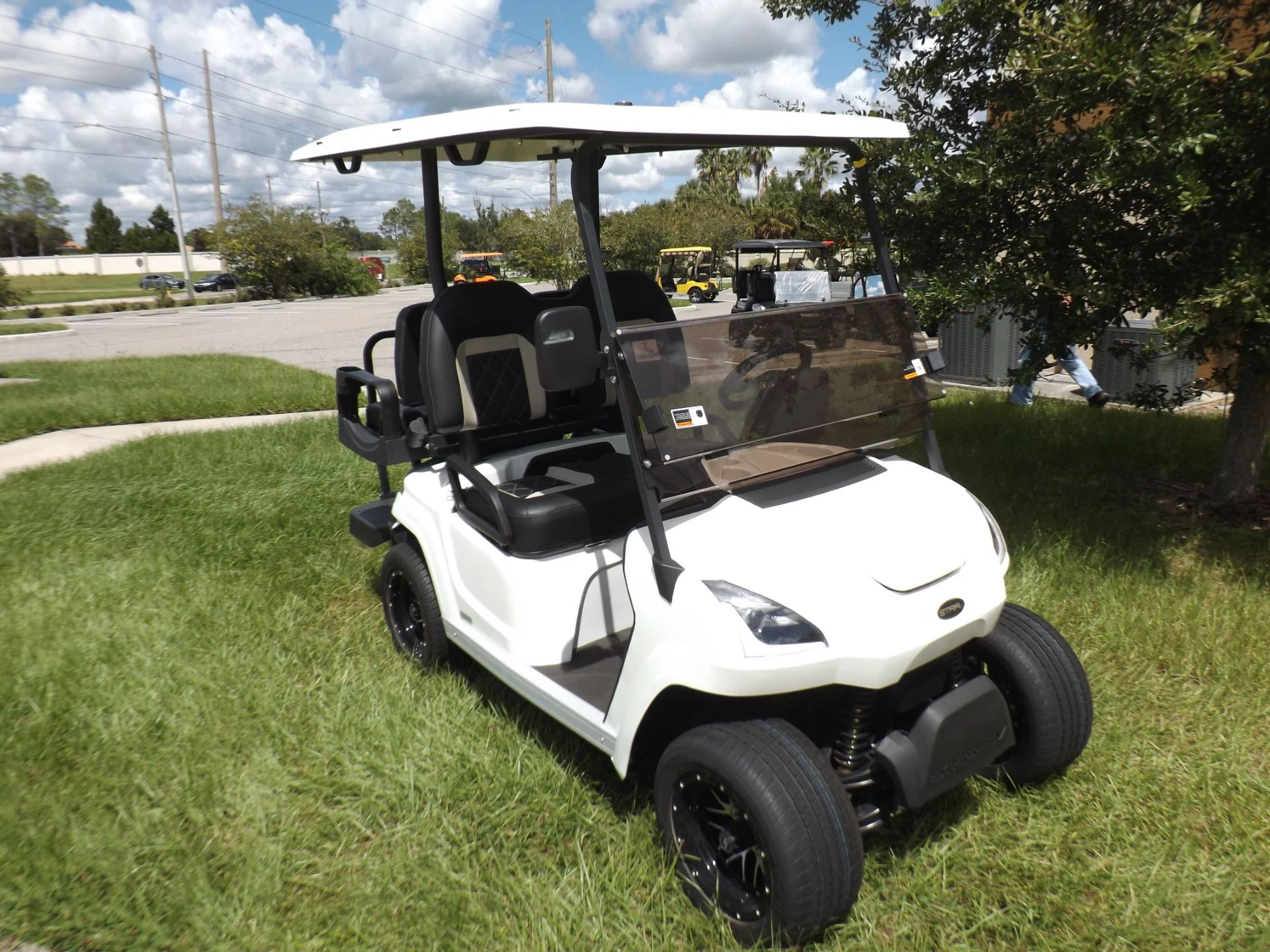 White 2023 Star EV SIRIUS 2+2 Golf Cart