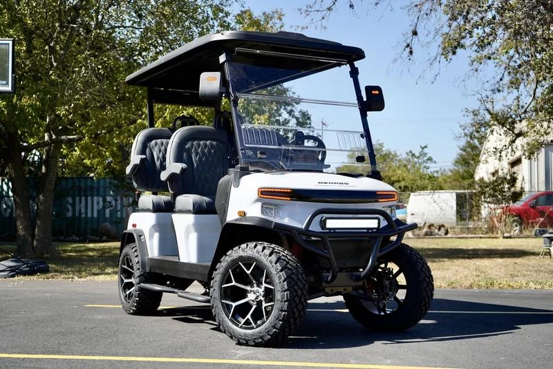 White 2024 Denago EV Rover XL Golf Cart