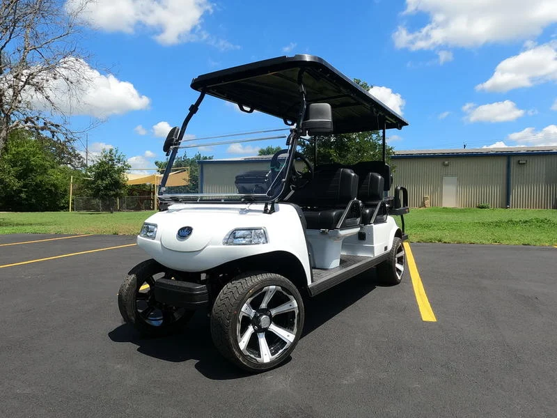 White 2024 EVolution Carrier 6 Plus Golf Cart