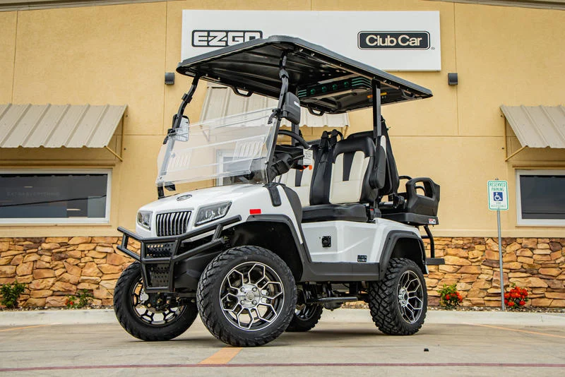 White 2024 EVolution D5 Maverick 2+2 Golf Cart