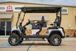 White 2024 Evolution D5 Maverick 4 Lithium Golf Cart1