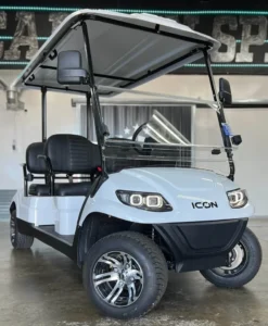 White 2024 Icon EV i40F Golf Cart for Sale1