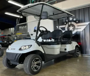 White 2024 Icon EV i40F Golf Cart for Sale2